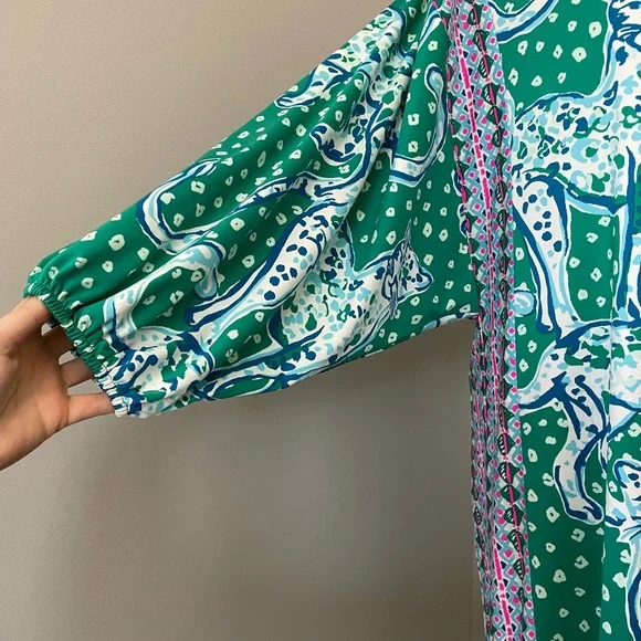 Lilly Pulitzer Silva Maxi Dress On The Prowl Print - Picture 5 of 9